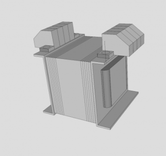 工业设备变压器SU模型下载_sketchup草图大师SKP模型