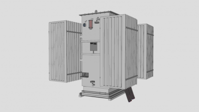 大型电力变压器SU模型下载_sketchup草图大师SKP模型