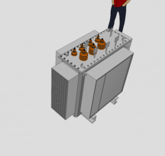 配电变压器SU模型下载_sketchup草图大师SKP模型