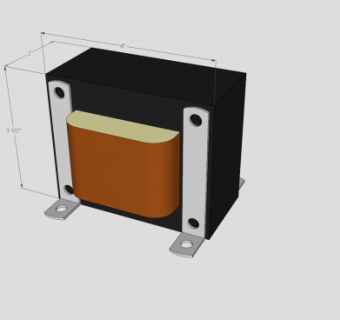 单相变压器SU模型下载_sketchup草图大师SKP模型