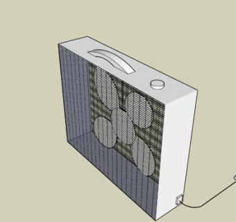 简易排风扇SU模型下载_sketchup草图大师SKP模型