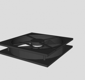 主机散热风扇SU模型下载_sketchup草图大师SKP模型