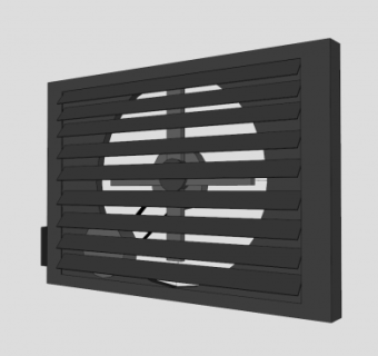 车库排风扇SU模型下载_sketchup草图大师SKP模型