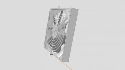 电脑散热器SU模型下载_sketchup草图大师SKP模型