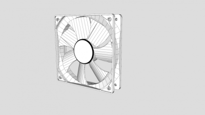 排风扇草图SU模型下载_sketchup草图大师SKP模型