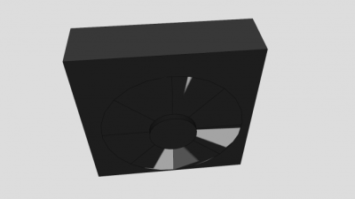 简易箱型风扇SU模型下载_sketchup草图大师SKP模型