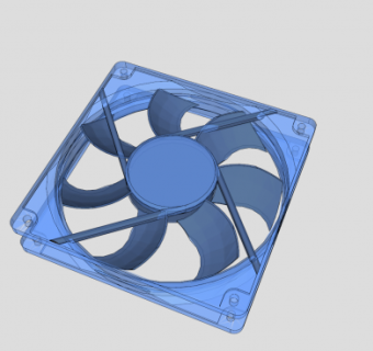 半透明排风扇SU模型下载_sketchup草图大师SKP模型