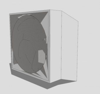 电力设备通风机SU模型下载_sketchup草图大师SKP模型