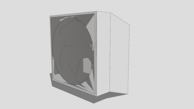 电力设备通风机SU模型下载_sketchup草图大师SKP模型