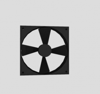 螺旋扇叶排风机SU模型下载_sketchup草图大师SKP模型