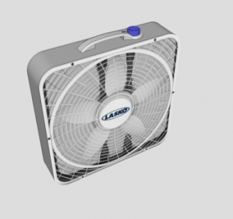 落地式电风扇SU模型下载_sketchup草图大师SKP模型