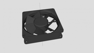 电脑主机冷却风扇SU模型下载_sketchup草图大师SKP模型