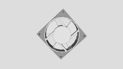 室内排风扇草图SU模型下载_sketchup草图大师SKP模型