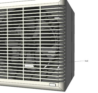 壁式排气扇SU模型下载_sketchup草图大师SKP模型
