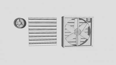 温室用风机SU模型下载_sketchup草图大师SKP模型