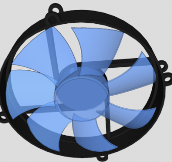 圆形排风扇SU模型下载_sketchup草图大师SKP模型