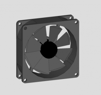 主机排风扇SU模型下载_sketchup草图大师SKP模型