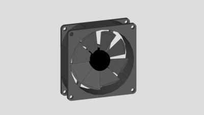主机排风扇SU模型下载_sketchup草图大师SKP模型
