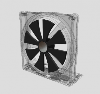 普通PC冷却风扇SU模型下载_sketchup草图大师SKP模型