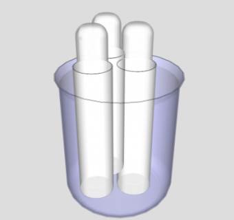 烧杯和试管SU模型下载_sketchup草图大师SKP模型