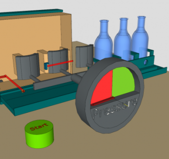 实验用品组装台SU模型下载_sketchup草图大师SKP模型