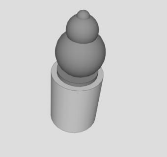 化学器皿瓶帽SU模型下载_sketchup草图大师SKP模型
