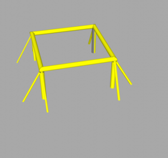 水下管汇设备SU模型下载_sketchup草图大师SKP模型