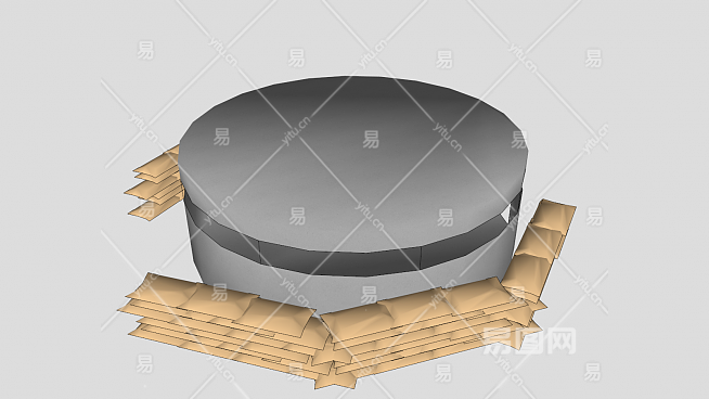 碉堡和沙袋su模型下載sketchup草圖大師skp模型