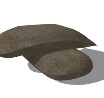 叠层沙袋SU模型下载_sketchup草图大师SKP模型