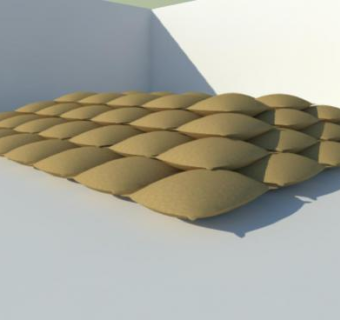 规则叠层沙袋SU模型下载_sketchup草图大师SKP模型