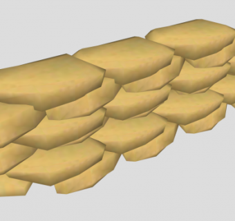 堆积沙袋包SU模型下载_sketchup草图大师SKP模型