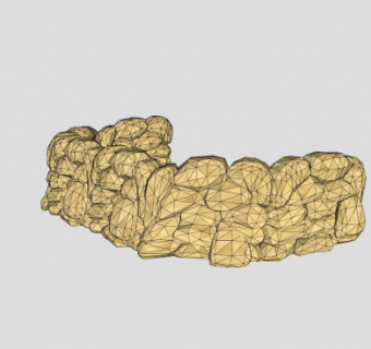 沙袋墙草图SU模型下载_sketchup草图大师SKP模型