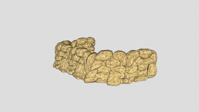 沙袋墙草图SU模型下载_sketchup草图大师SKP模型