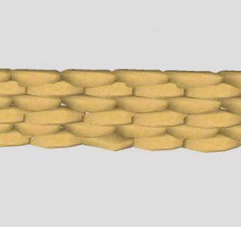 6层沙袋墙SU模型下载_sketchup草图大师SKP模型
