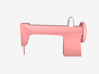 粉色缝纫机SU模型下载_sketchup草图大师SKP模型
