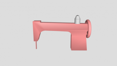 粉色缝纫机SU模型下载_sketchup草图大师SKP模型