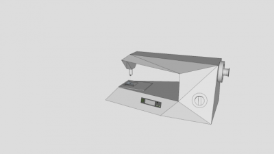 简易缝纫机白模SU模型下载_sketchup草图大师SKP模型