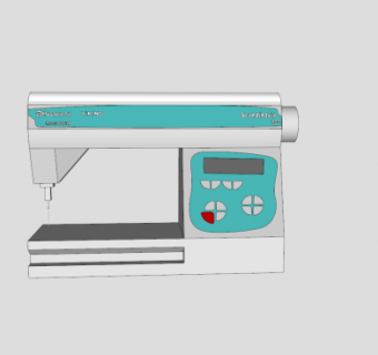 小型家用缝纫机SU模型下载_sketchup草图大师SKP模型