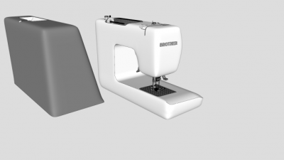 家用电动缝纫机SU模型下载_sketchup草图大师SKP模型