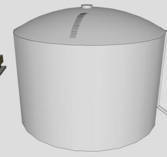 大型蓄水箱SU模型下载_sketchup草图大师SKP模型