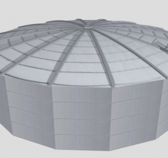 天然气工厂储气设备SU模型下载_sketchup草图大师SKP模型