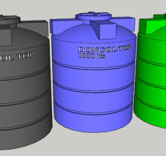蓄水箱SU模型下载_sketchup草图大师SKP模型