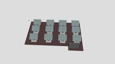 小型太阳能板组合SU模型下载_sketchup草图大师SKP模型