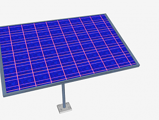 发电设备太阳能电池板SU模型下载_sketchup草图大师SKP...