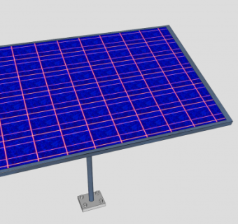 发电设备太阳能电池板SU模型下载_sketchup草图大师SKP模型