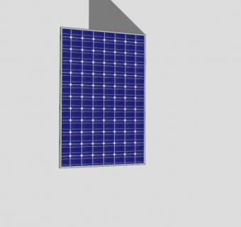 多晶太阳能板SU模型下载_sketchup草图大师SKP模型