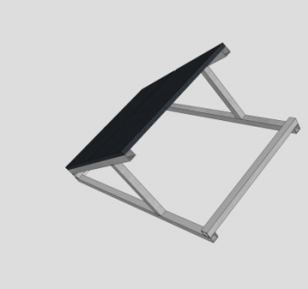 升降太阳能电池板SU模型下载_sketchup草图大师SKP模型