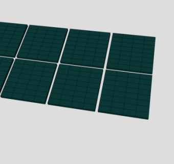 家用太阳能电池板SU模型下载_sketchup草图大师SKP模型