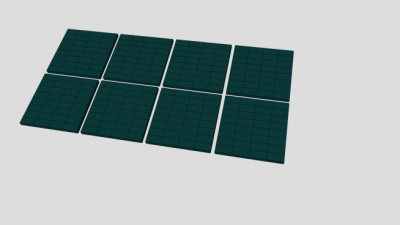 家用太阳能电池板SU模型下载_sketchup草图大师SKP模型