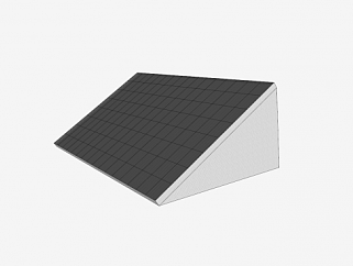 大型太阳能电池板SU模型下载_sketchup草图大师SKP模型